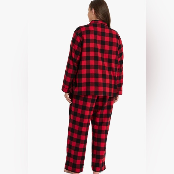 2pc 2X Pajama Set Plaid Flannel Buffalo Check PJ Red Black Wondershop Target NEW - Picture 2 of 3